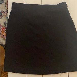 Black free people mini skirt